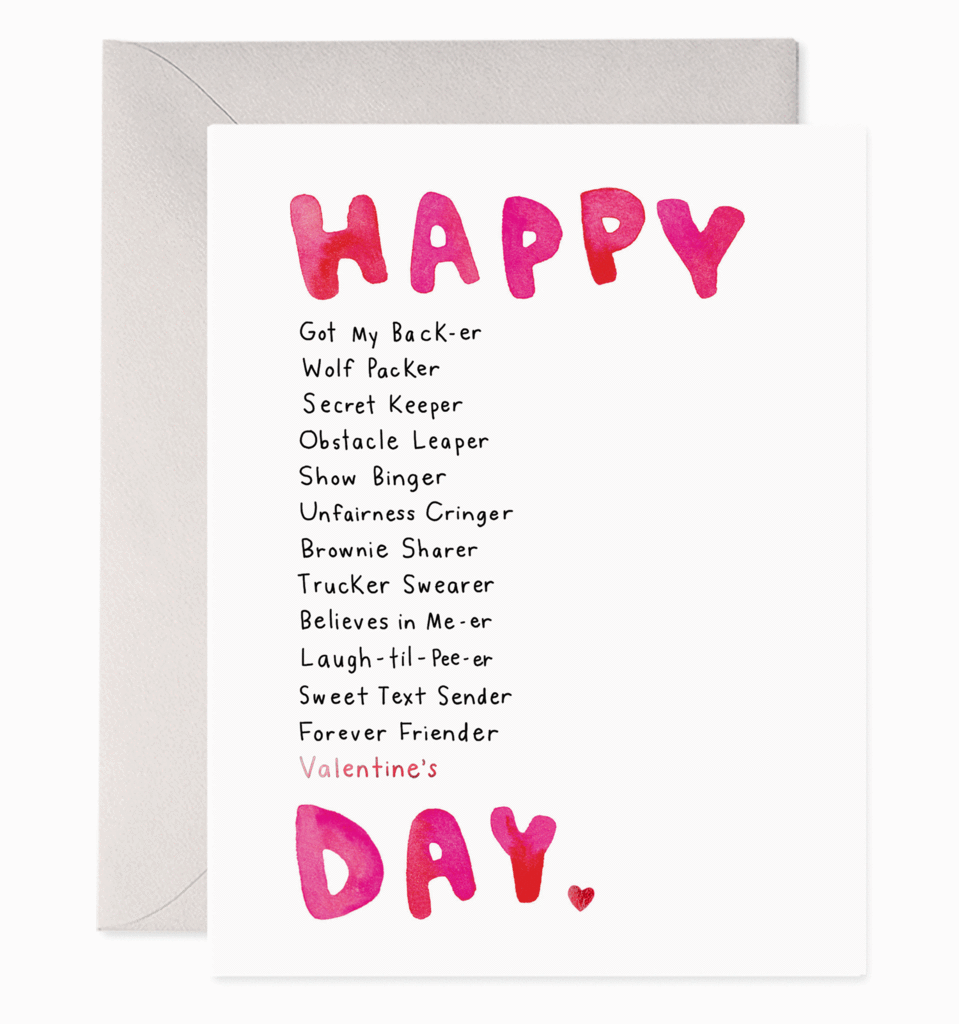E. Frances Paper Card BFF Valentine's Day Card