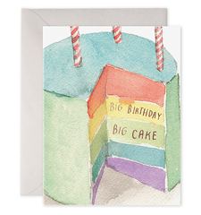 E. Frances Paper Card Big Birthday Big Cake Card