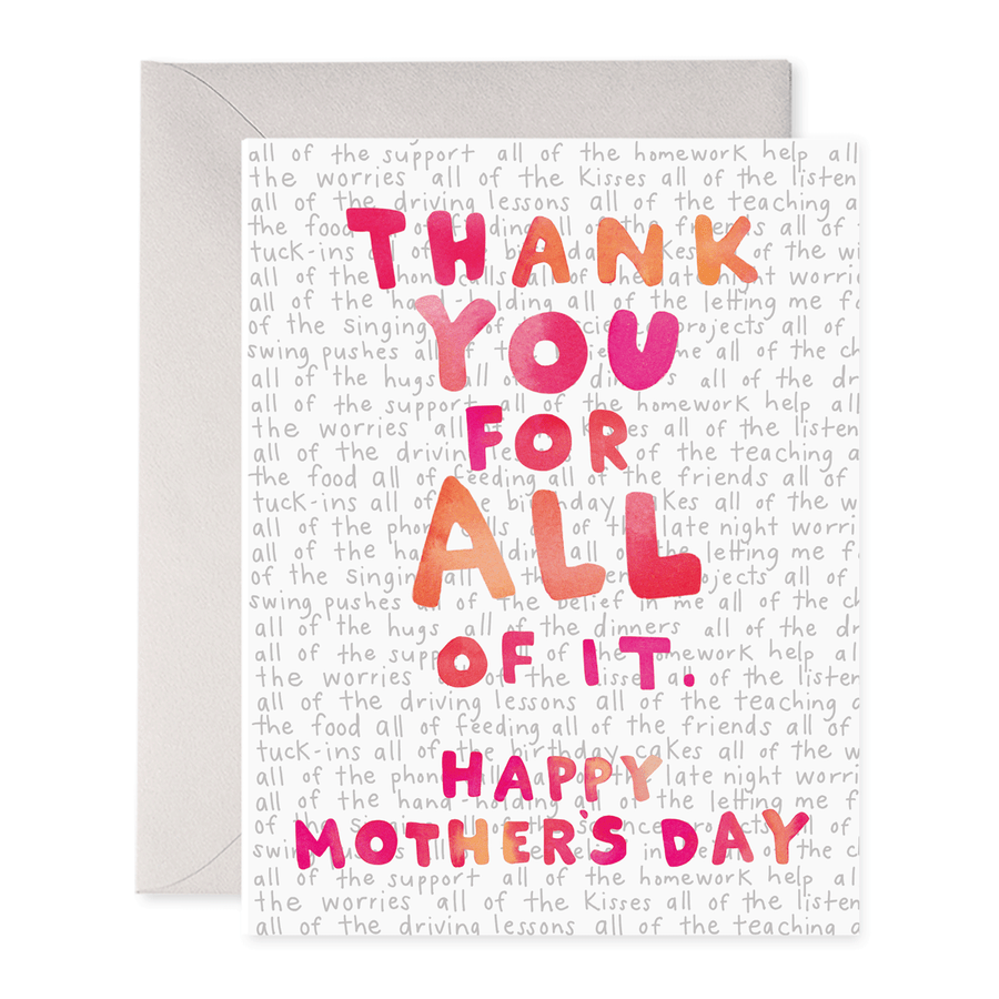 E. Frances Paper Card For All of It Mother's Day Card