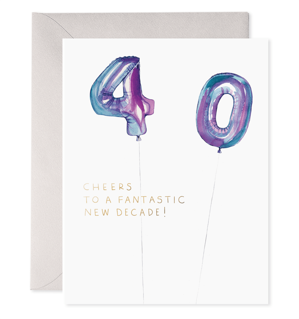 E. Frances Paper Card Helium 40 Birthday Card