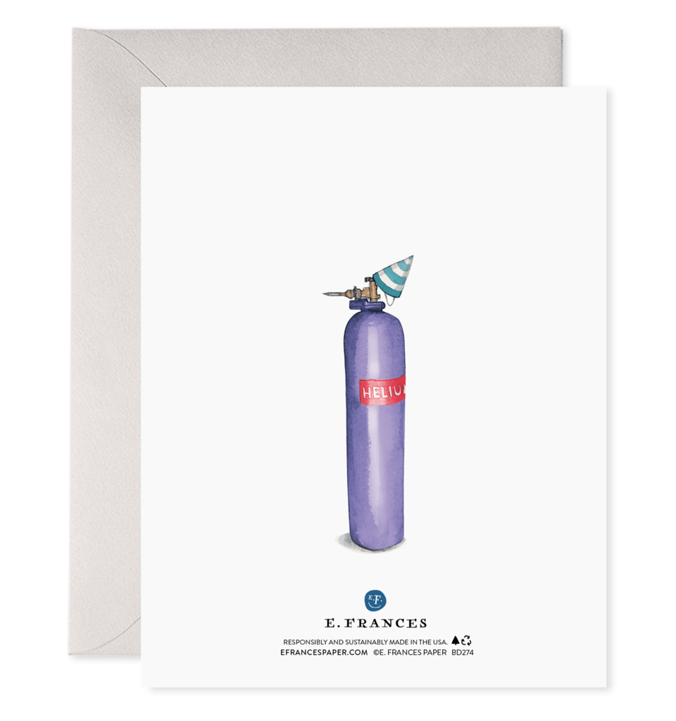 E. Frances Paper Card Helium 40 Birthday Card