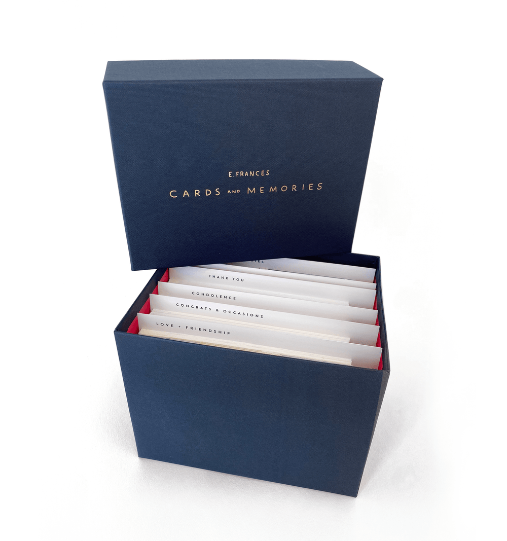 E. Frances Paper Card Holder Cards & Memories Box