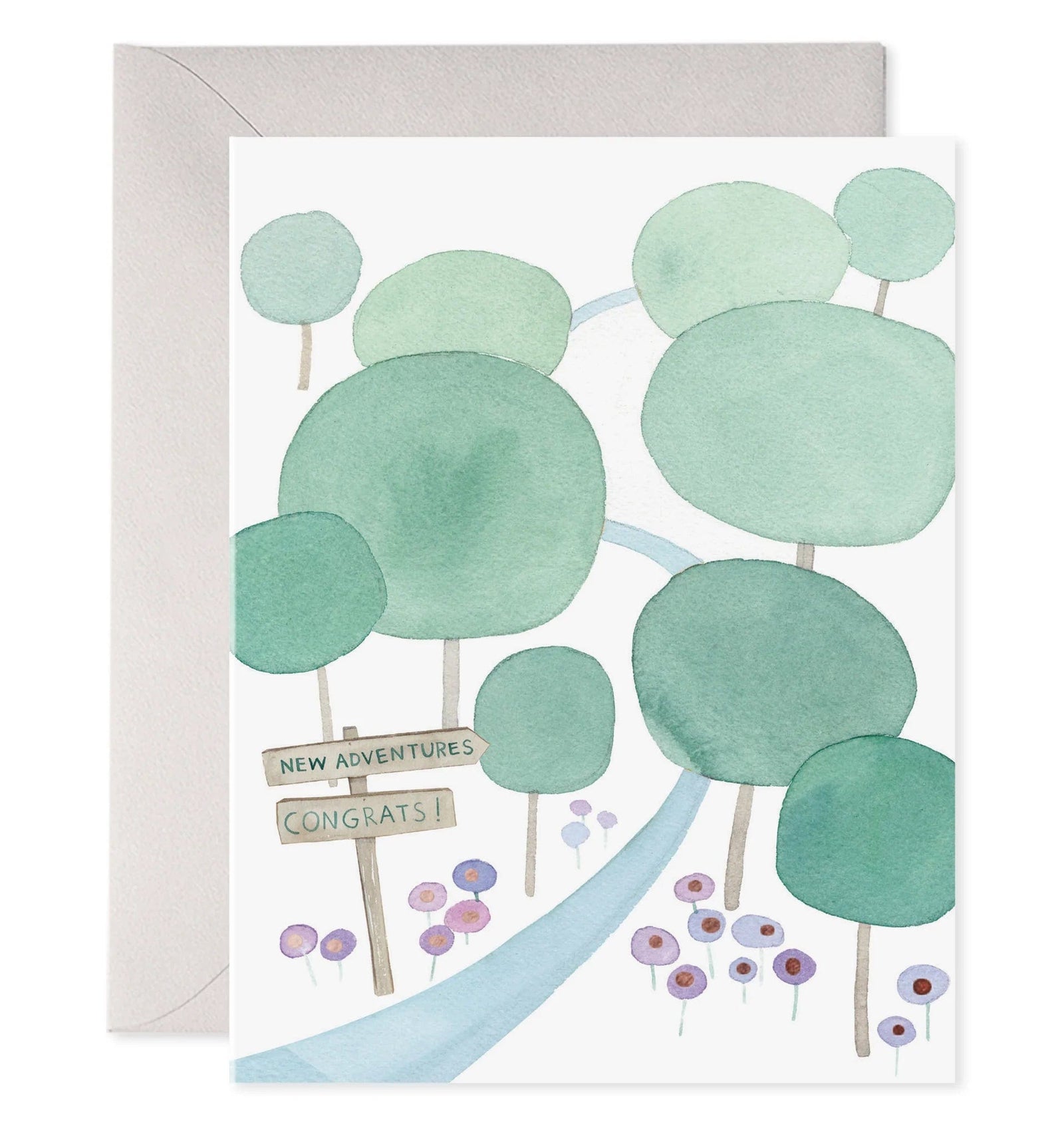 E. Frances Paper Card New Adventures Retirement Card