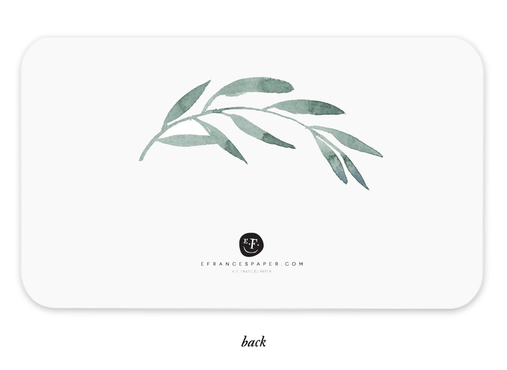 E. Frances Paper Card Olive Branches Little Notes