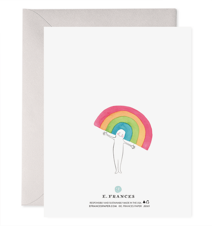 E. Frances Paper Card Rainbow Head Card