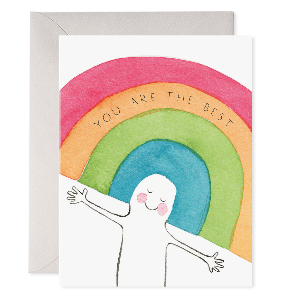 E. Frances Paper Card Rainbow Head Card