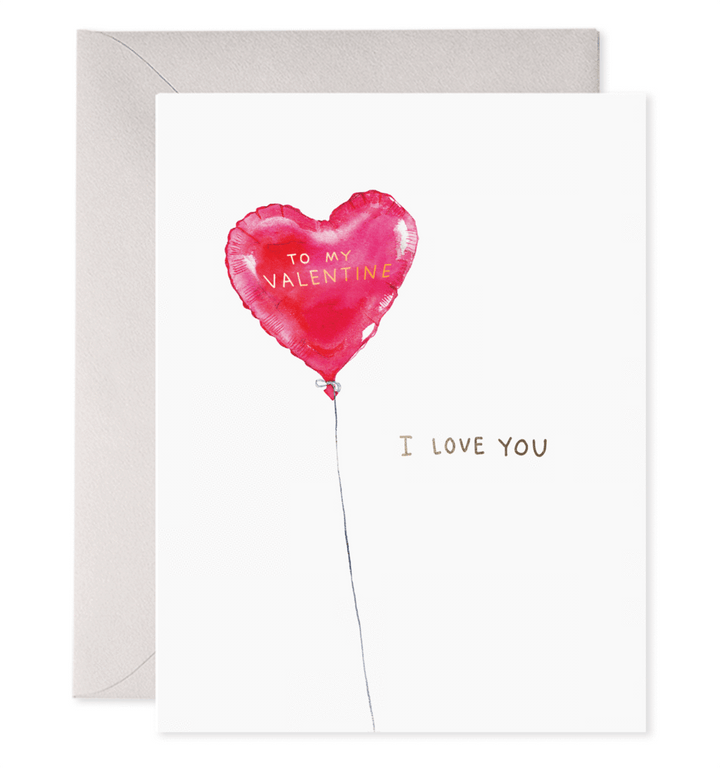 E. Frances Paper Card Red Balloon Valentine's Day Card