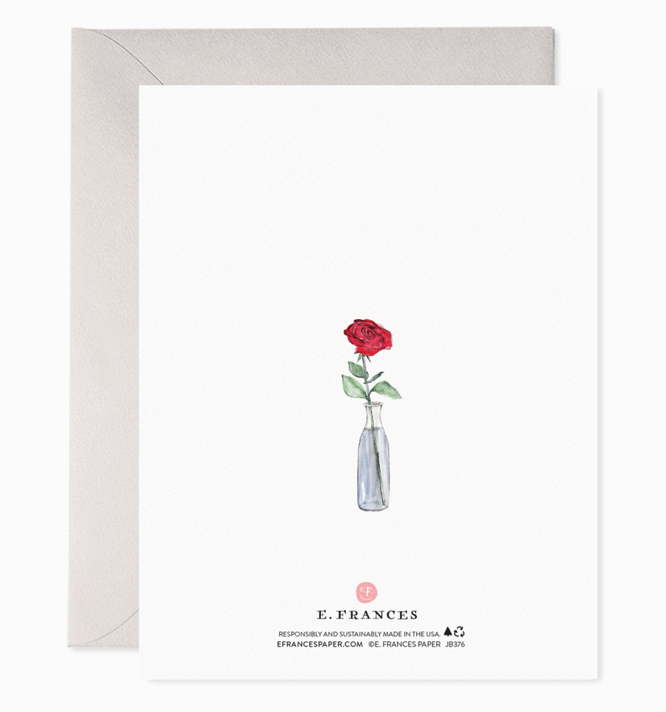 E. Frances Paper Card Red Balloon Valentine's Day Card