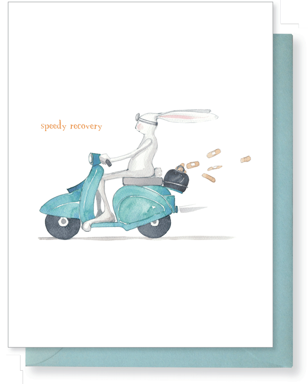 Speedy Recovery (Bunny on Motorcycle)