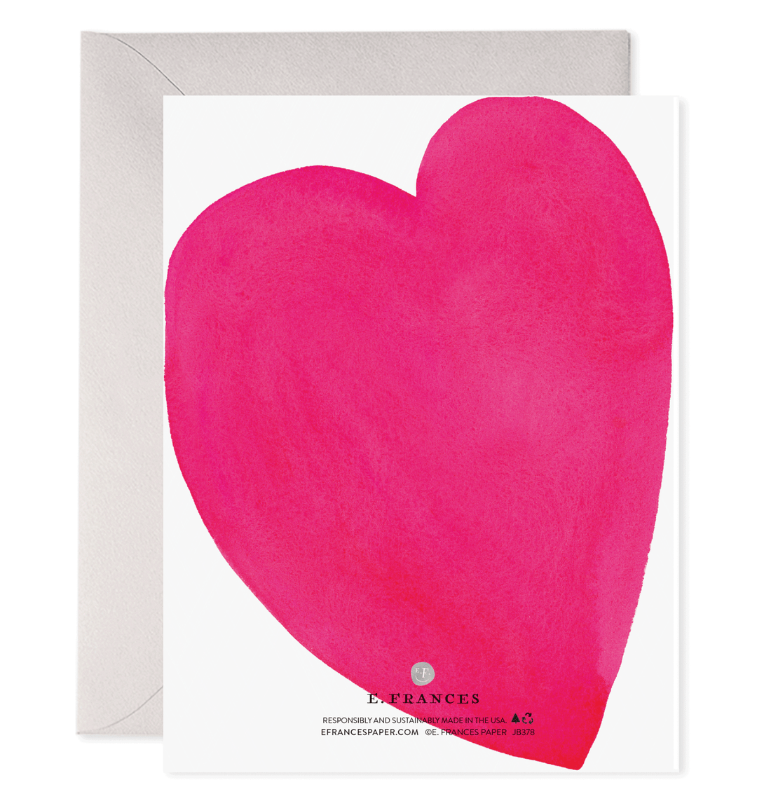 E. Frances Paper Card Squeezed Heart Card