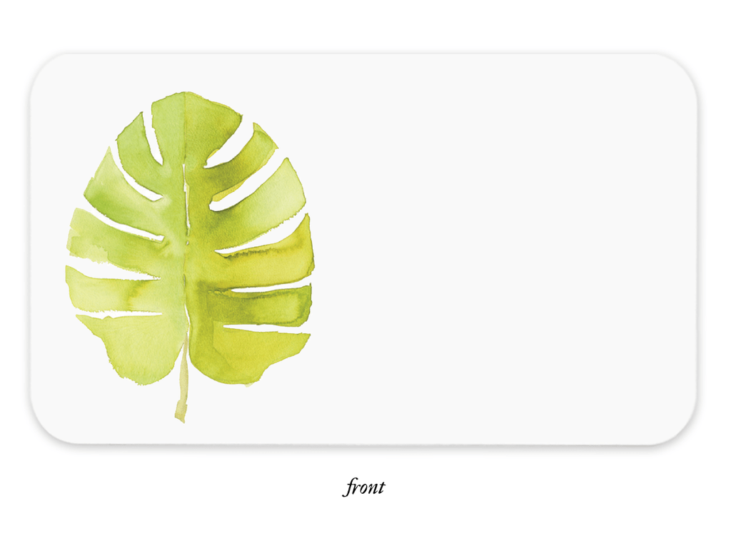 E. Frances Paper Card Tropical Leaf Little Notes