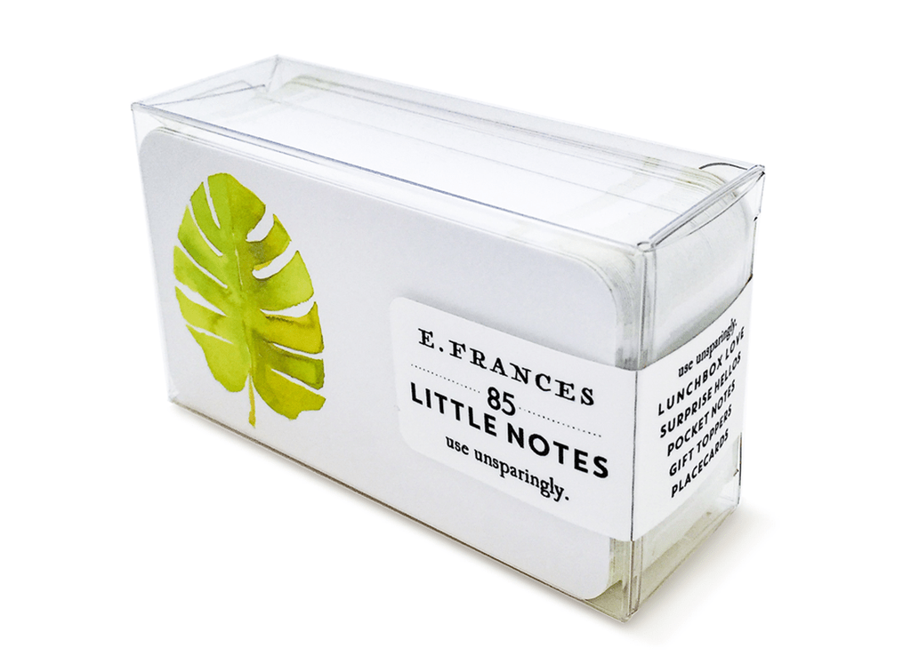 E. Frances Paper Card Tropical Leaf Little Notes