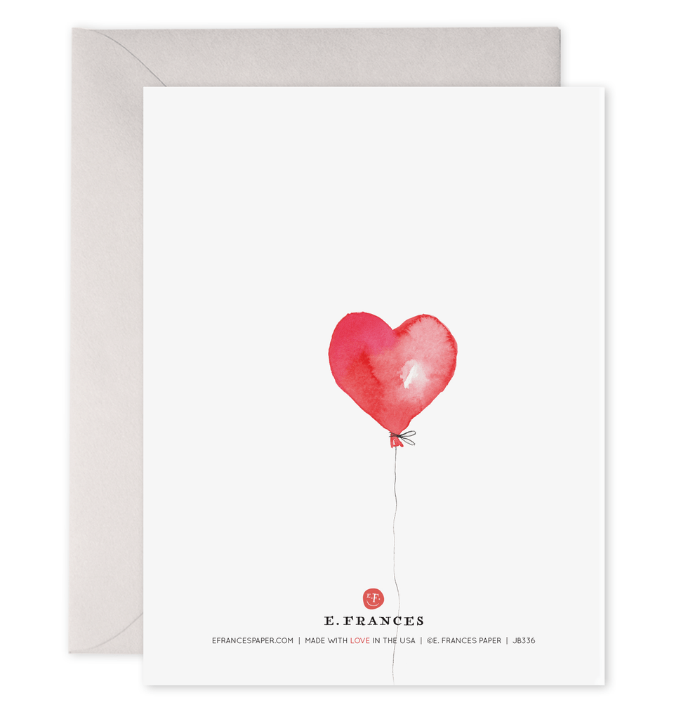 E. Frances Paper Card Valentine Balloons Card