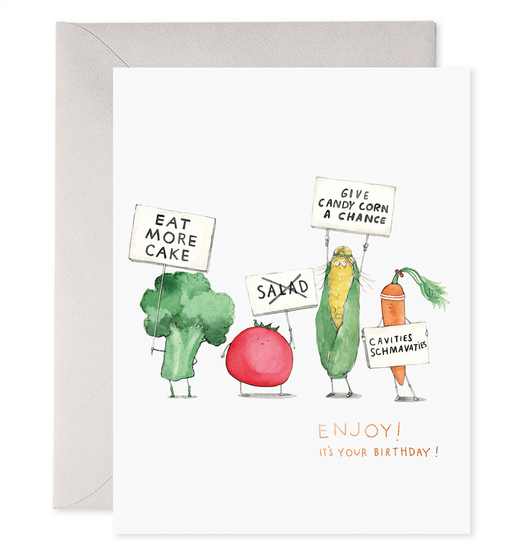 E. Frances Paper Card Veggie Strike Card