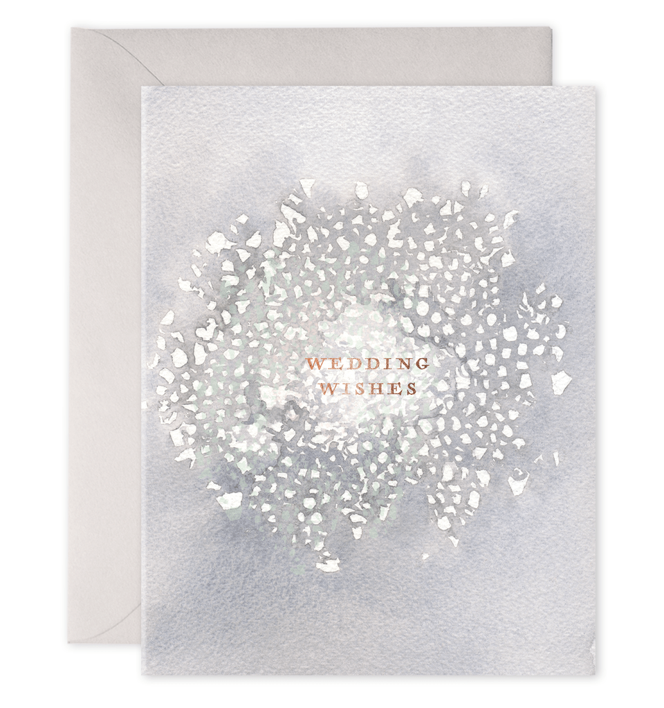 E. Frances Paper Card Wedding Wishes Card