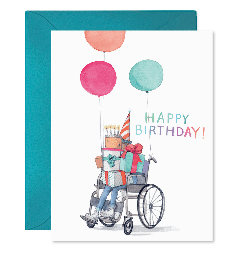 E. Frances Paper Card Wheelin' Birthday Card
