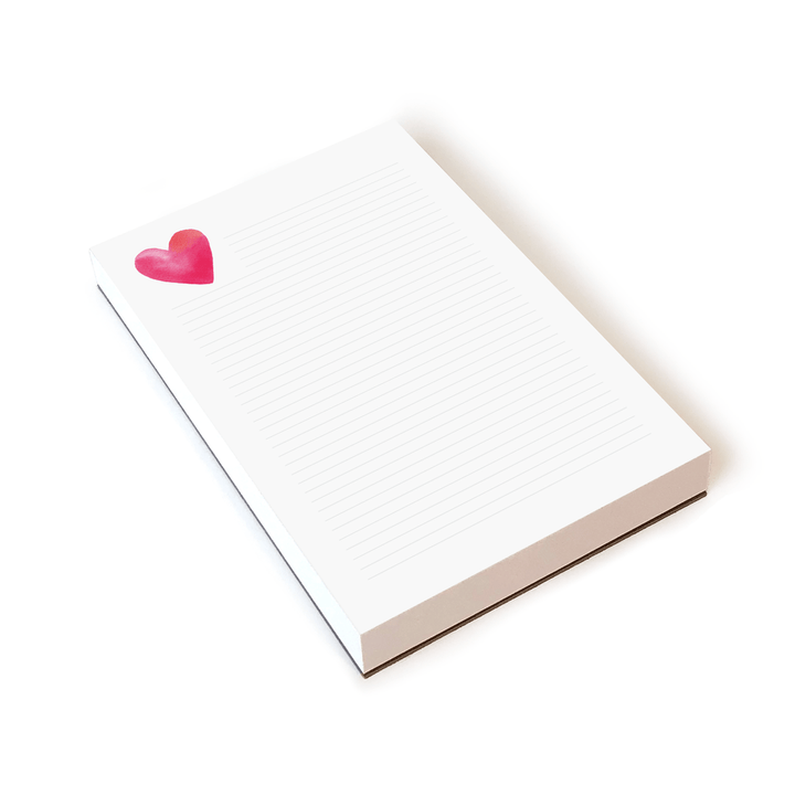 E. Frances Paper Notepad Heart Lined Notepad