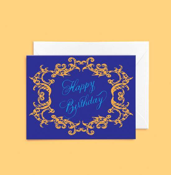 Ebullient Marks Card Royal Birthday Card