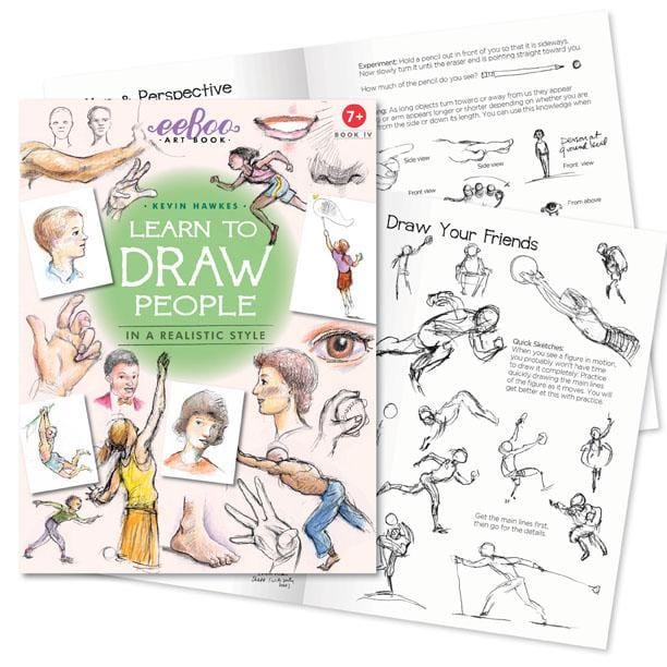 eeBoo Drawing Book Learn to Draw People with Kevin Hawkes