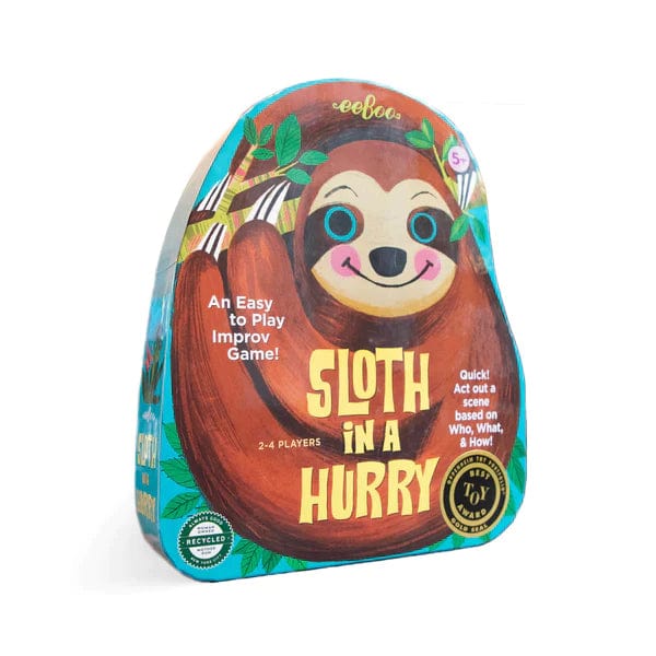 eeBoo Games Sloth in a Hurry Shaped Spinner Game