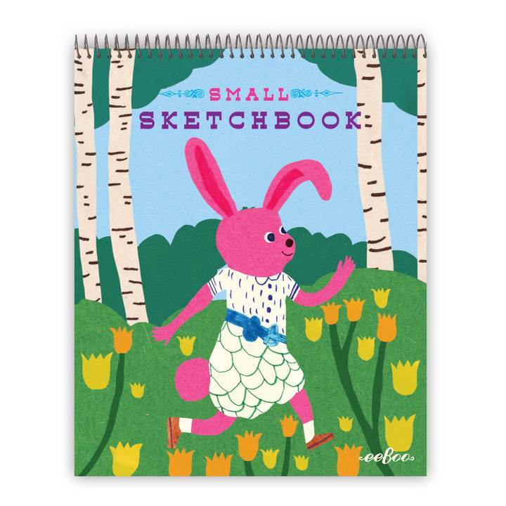 eeBoo Kids Frolicking Bunny Small Sketchbook - Animals