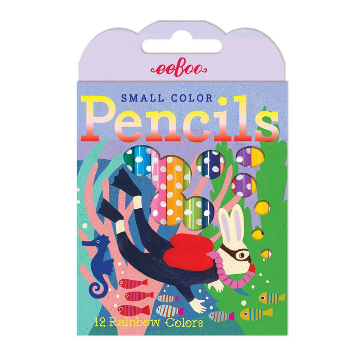 eeBoo Pencils Scuba Bunny Small Rainbow Color Pencils