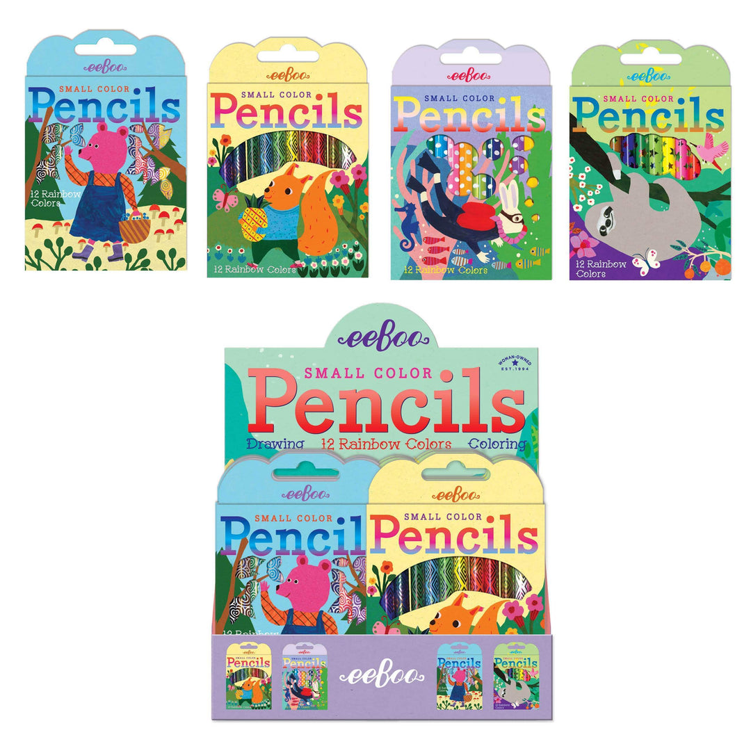 eeBoo Pencils Small Rainbow Color Pencils