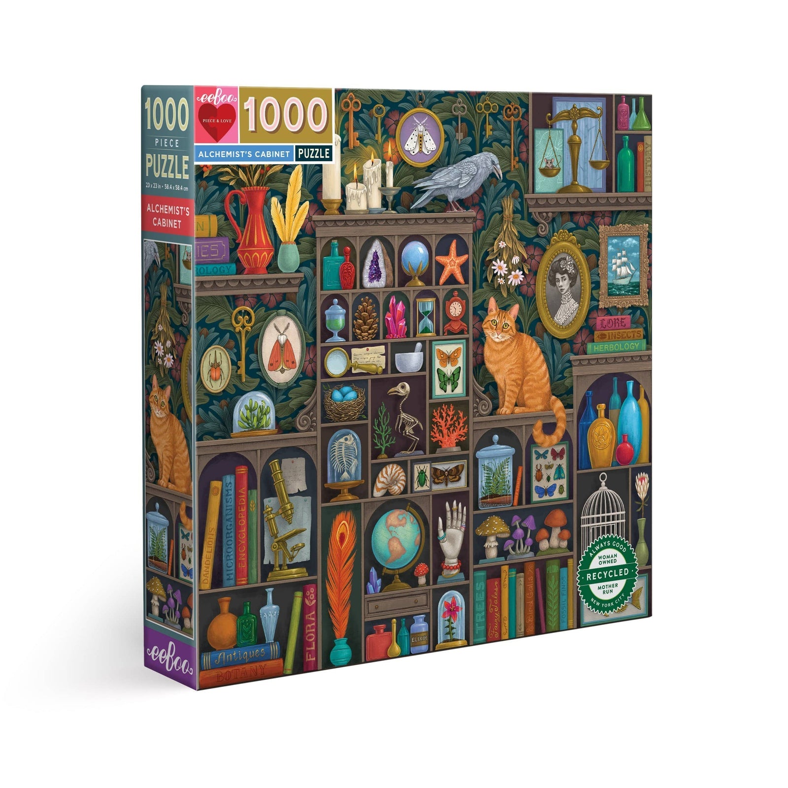 eeBoo Puzzle Alchemist's Cabinet - 1000 Piece Puzzle