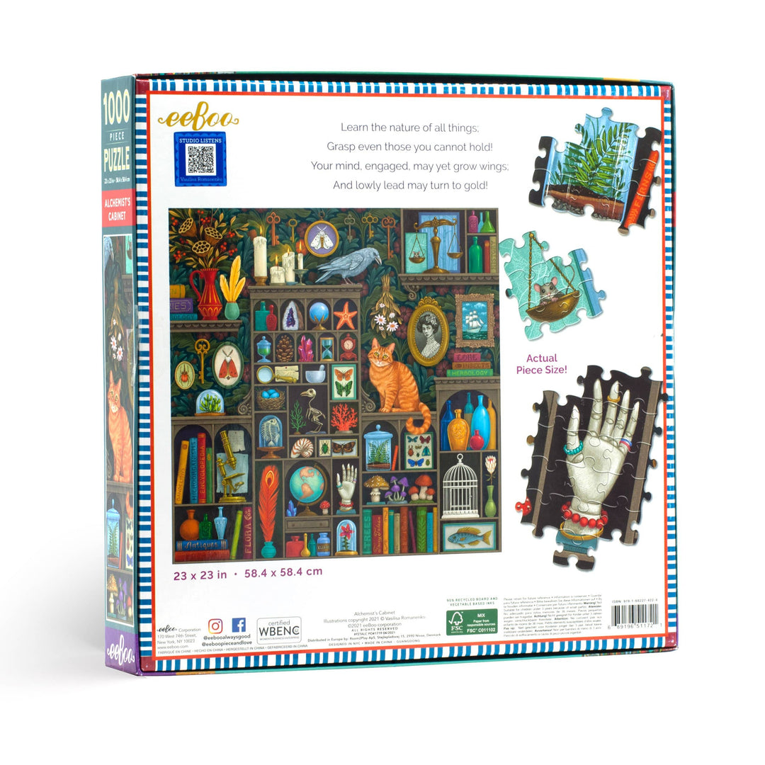 eeBoo Puzzle Alchemist's Cabinet - 1000 Piece Puzzle
