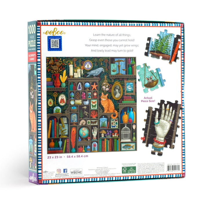 eeBoo Puzzle Alchemist's Cabinet - 1000 Piece Puzzle