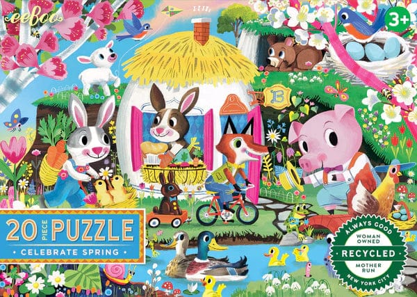 eeBoo Puzzle Celebrate Spring 20 Piece Puzzle