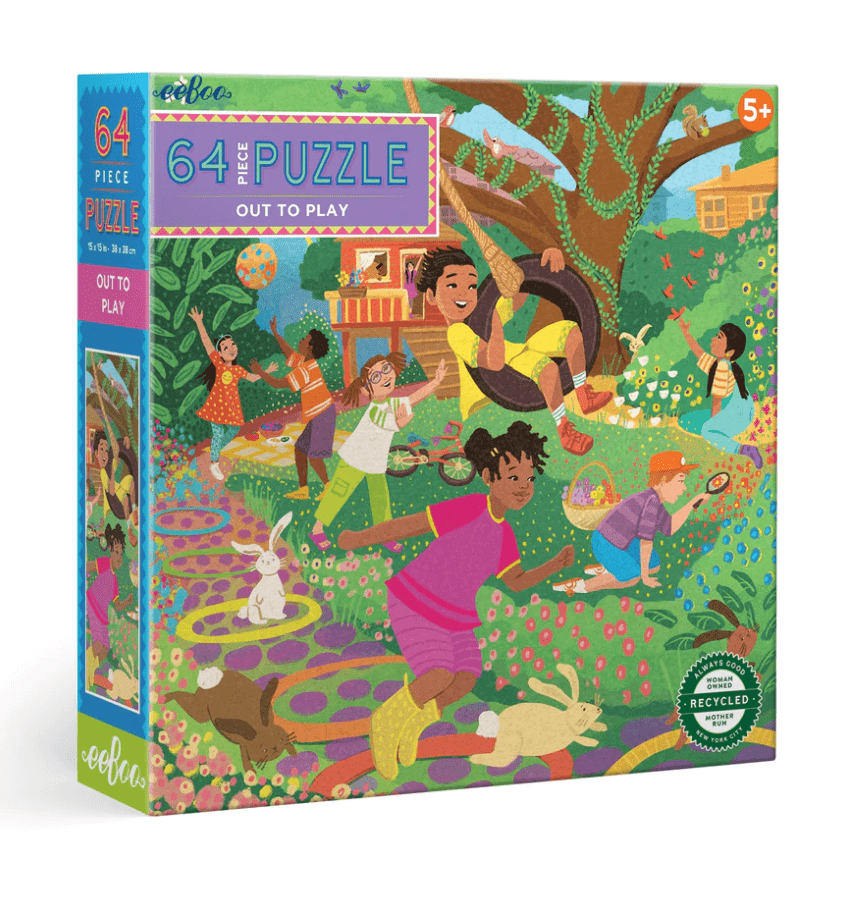 eeBoo Puzzle Out To Play 64 Piece Puzzle