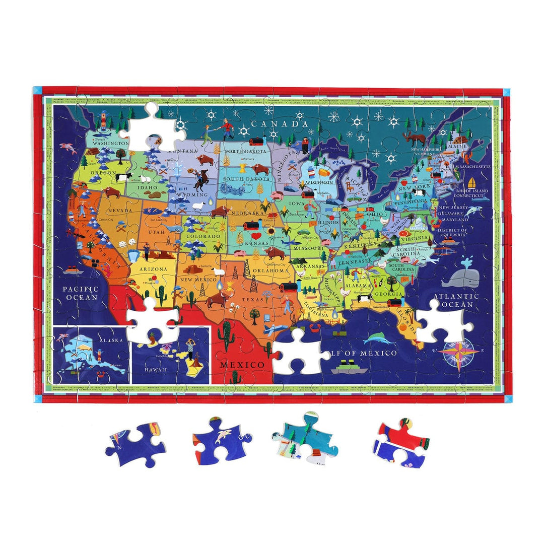 eeBoo Puzzle This Land is Your Land 100 Piece Puzzle