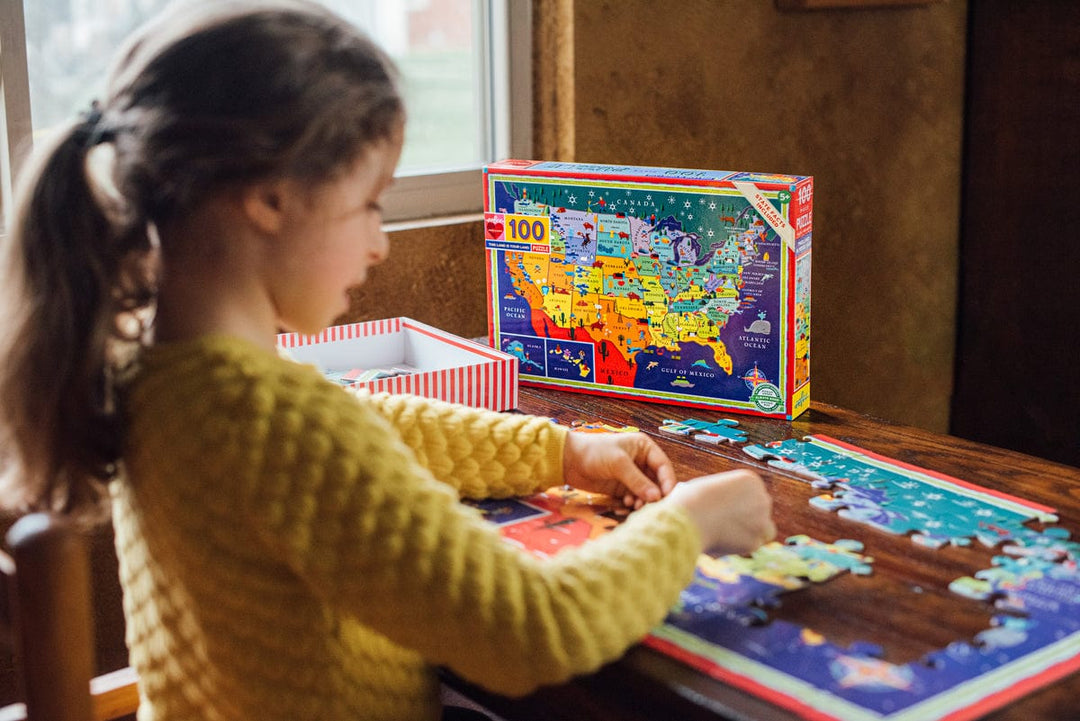 eeBoo Puzzle This Land is Your Land 100 Piece Puzzle