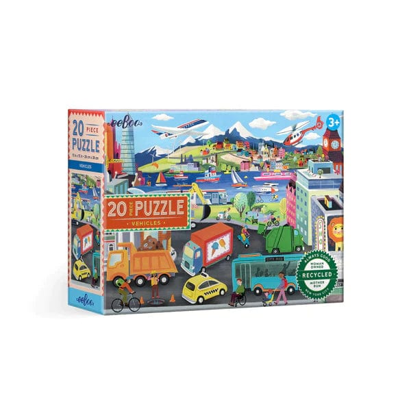 eeBoo Puzzle Vehicles 20 Piece Puzzle