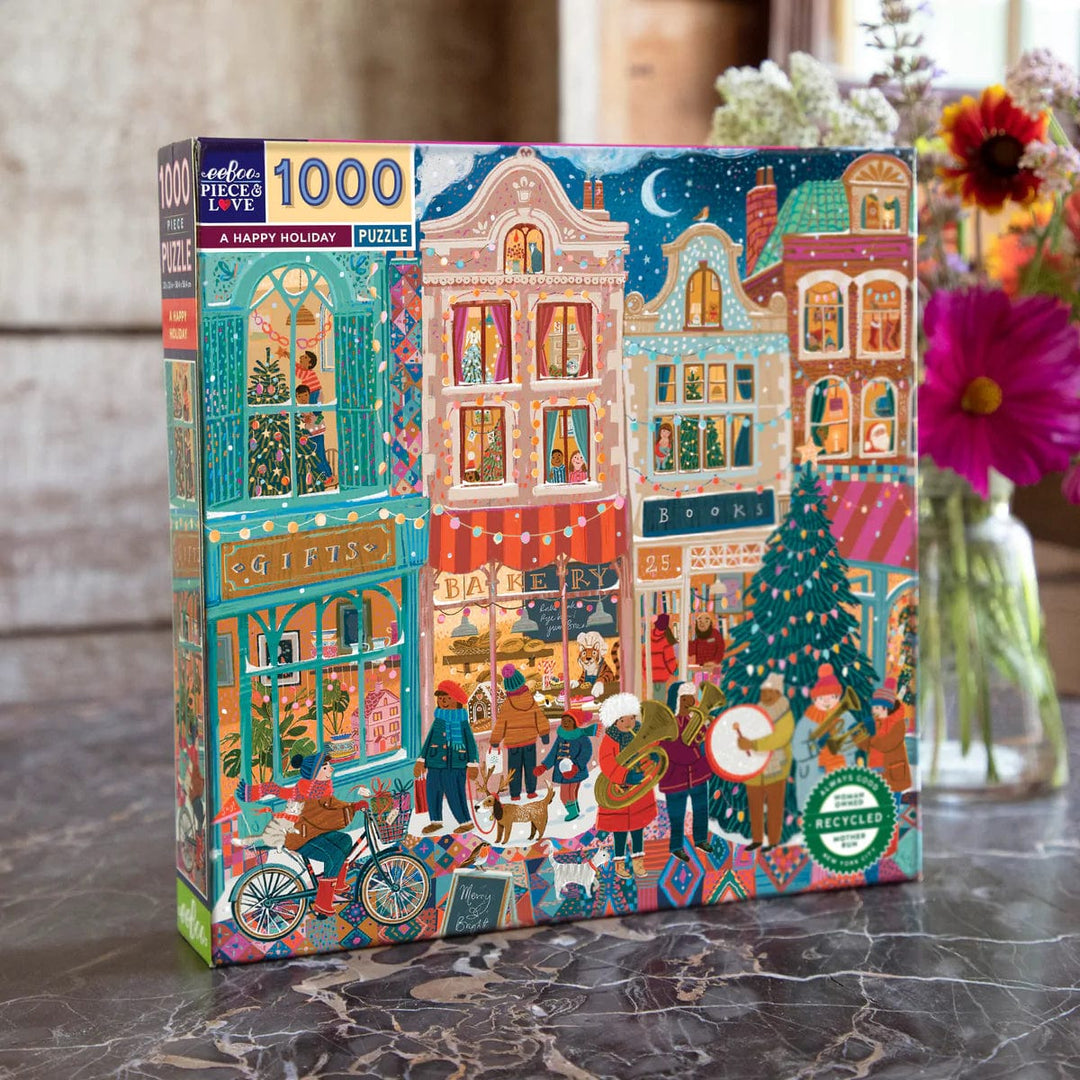 eeBoo Puzzles A Happy Holiday 1000 Piece Puzzle