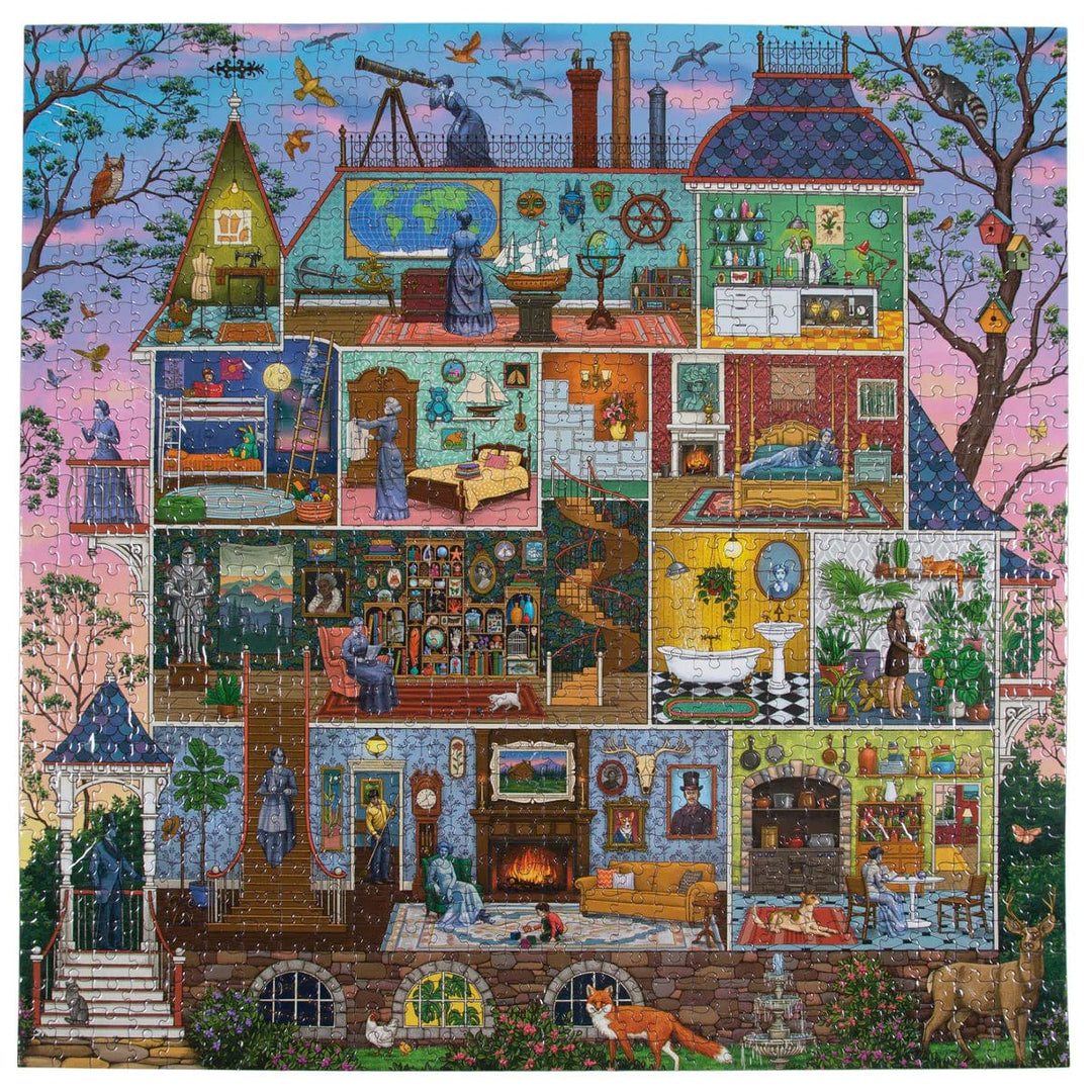 eeBoo Puzzles The Alchemist's Home 1000 Piece Square Puzzle