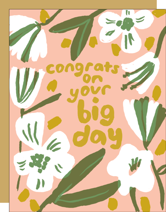 Egg Press Card Congrats on Your Big Day Card