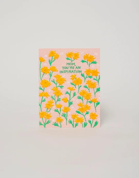 Egg Press Card Inspiration Wildflowers Mother's Day Card