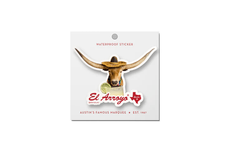 El Arroyo Sticker Longhorn Sipper Sticker