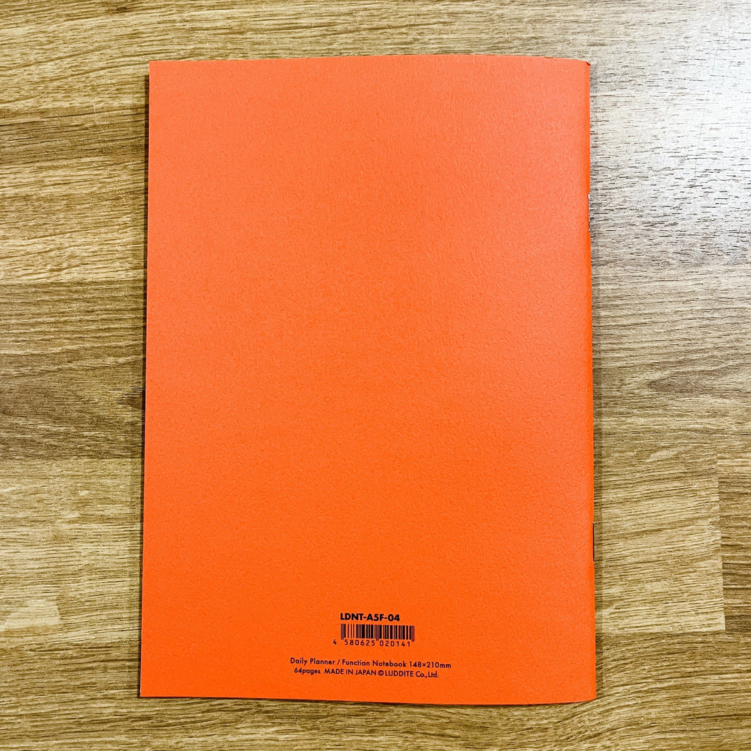 Elite Accessories Notebook Luddite Daily Planner - Orange