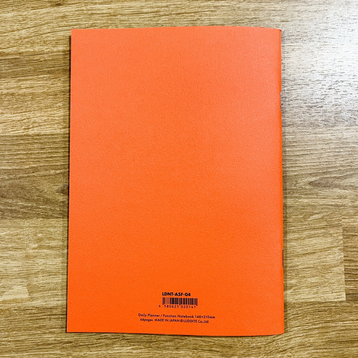 Elite Accessories Notebook Luddite Daily Planner - Orange