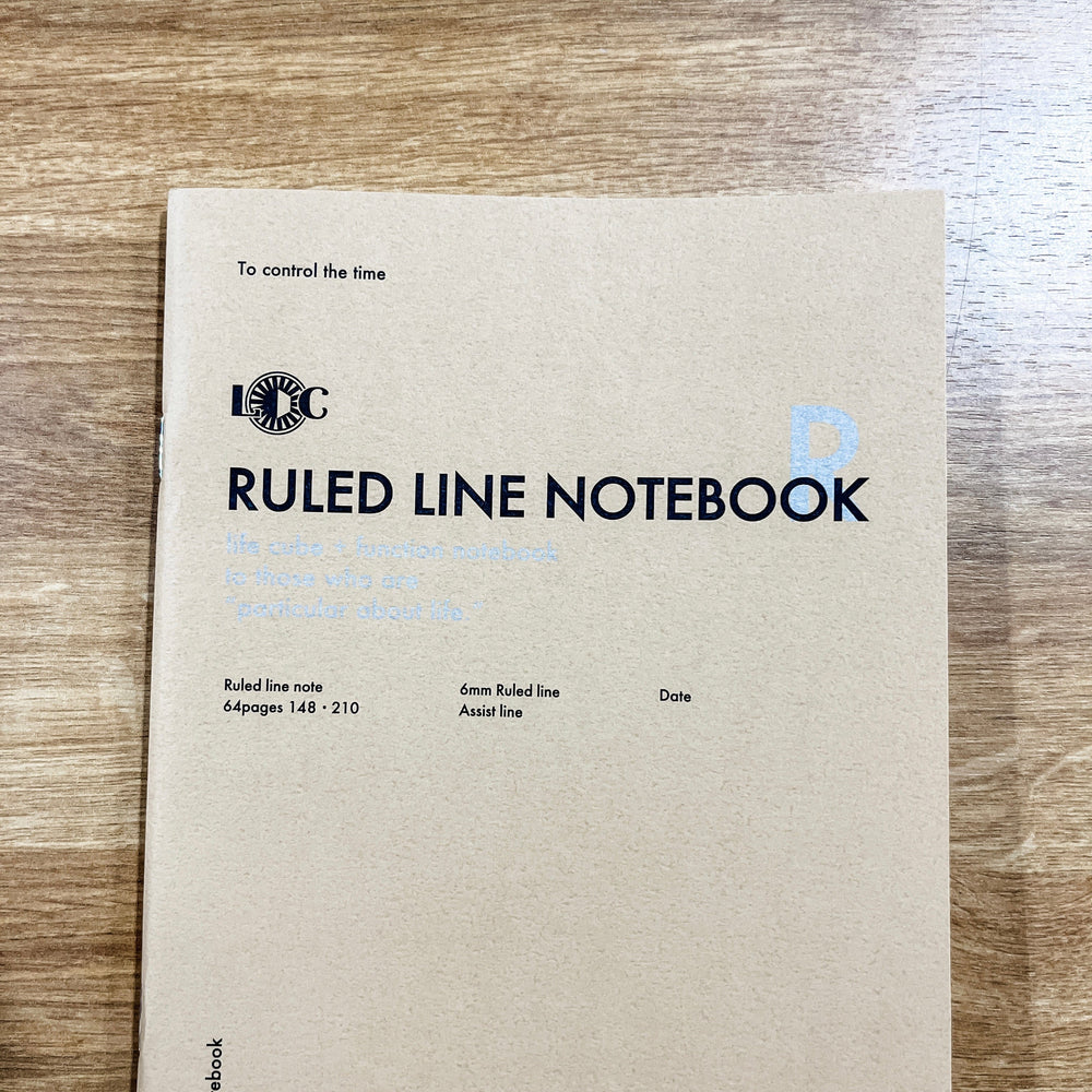 Elite Accessories Notebook Luddite Ruled Line Notebook - Tan
