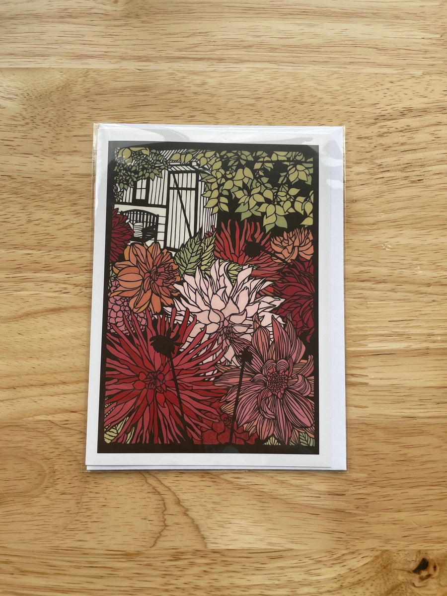 Elizabeth Vanduine Card Flowerful Greeting Card