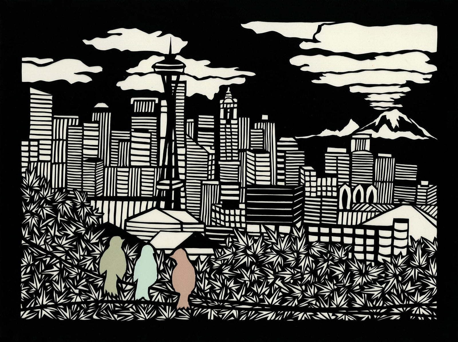 Elizabeth Vanduine Card Squatters With a View Greeting Card