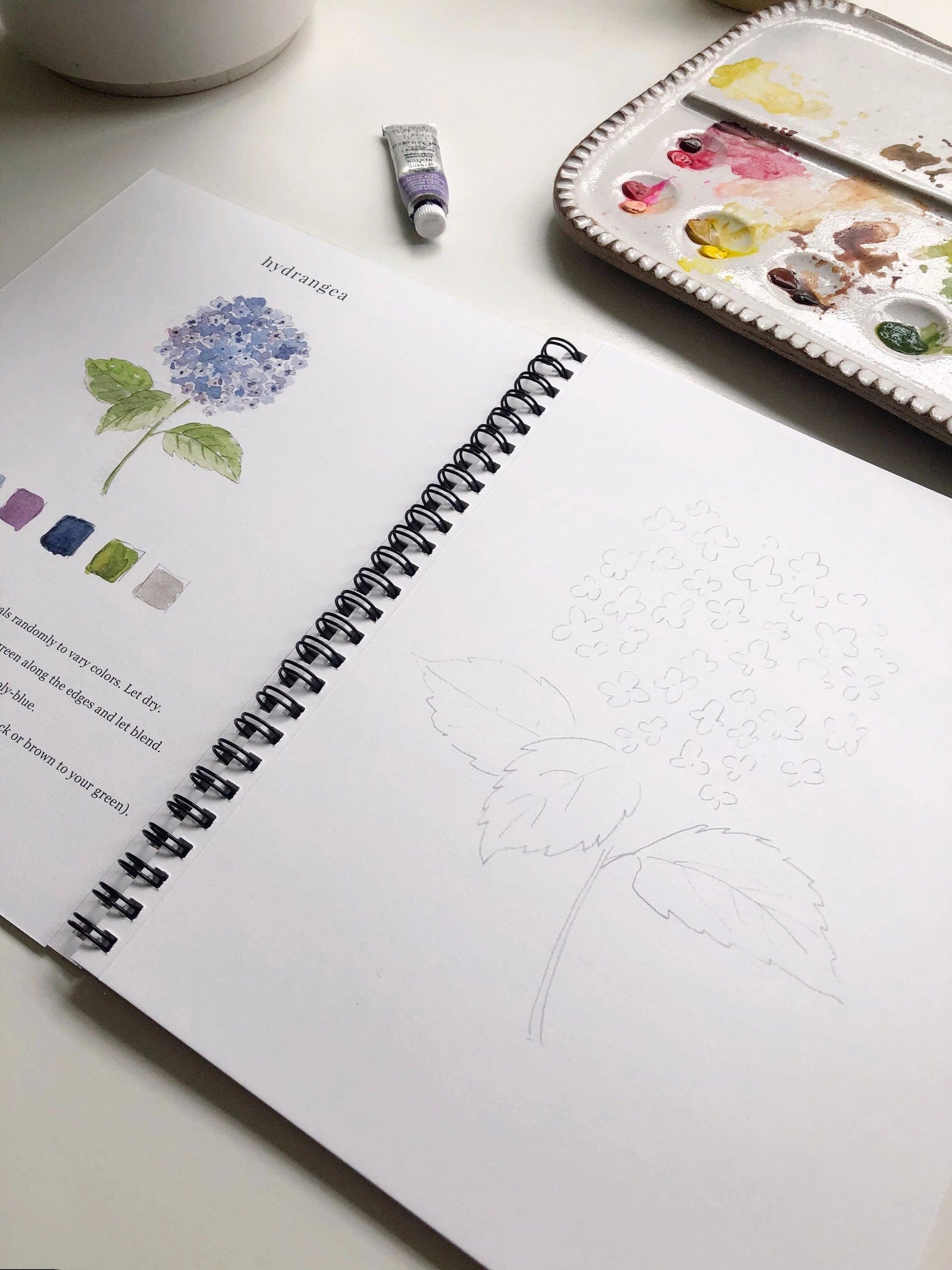 Emily Lex Art Supplies Watercolor Workbook: Flowers