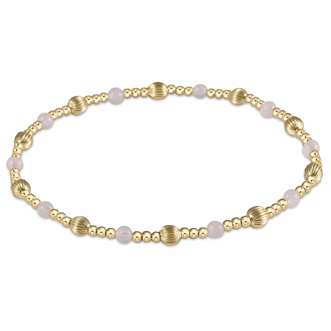 Rose Gold Filled Bead Bracelet 4mm