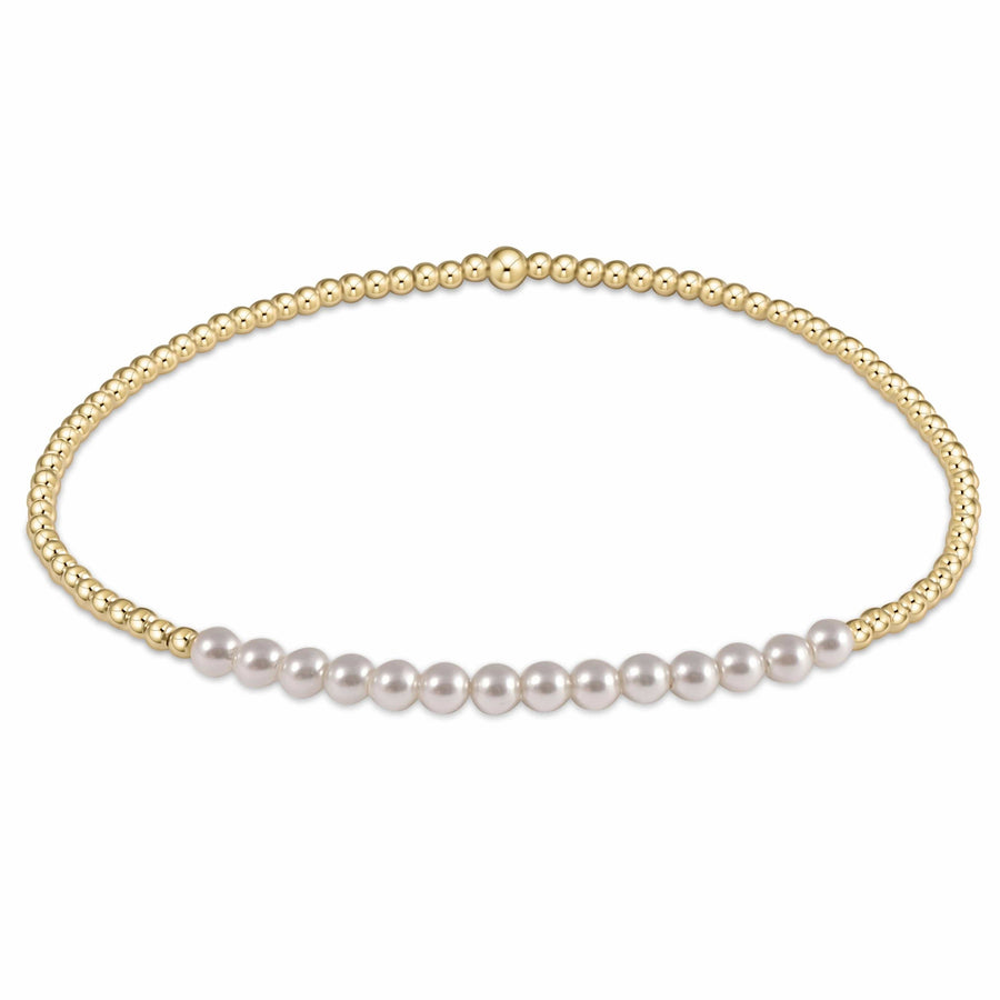 Enewton design Bracelet Gold Bliss 2mm Bead Bracelet - Pearl