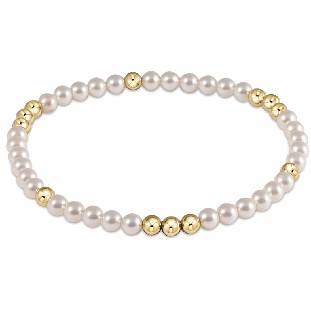 Enewton design Bracelet Worthy Pattern 4mm Bead Bracelet - Pearl