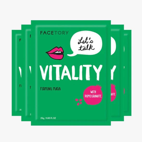 FaceTory Bath and Body Let's Talk Vitality Sheet Mask - Firming
